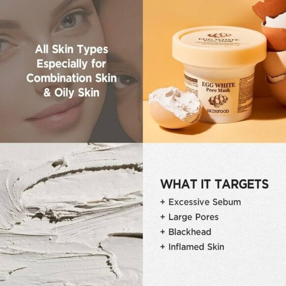 SKINFOOD Egg White Poor Mask - Picture 10 of 13